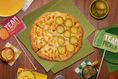 Who wants a pineapple and pickle pizza?