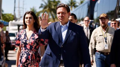 Florida Governor Ron DeSantis gives briefing on Hurricane Idalia