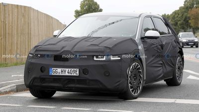 Hyundai Ioniq 5 Facelift Spied Hiding Discreet Changes Under Thick Camouflage
