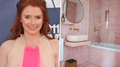 'Retro-futurism and redhead colors forever!' Bryce Dallas Howard's all-pink and gold guest house has to be seen