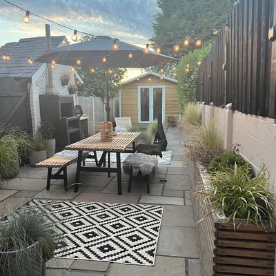 This garden was transformed from a concrete jungle to a luxury boho space