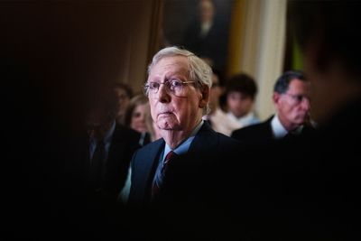 Mitch McConnell freezes for second time