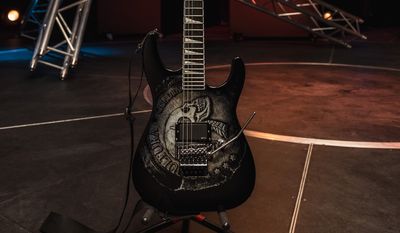 "Finally!" Jackson cements its relationship with Sepultura guitarist Andreas Kisser with a single-pickup, skull-emblazoned Soloist