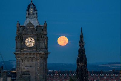 Stunning images show super blue moon light up Scotland's skies