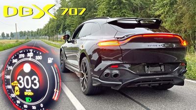 Aston Martin DBX707 Hits 188 MPH And Averages 8.3 MPG In Top Speed Runs