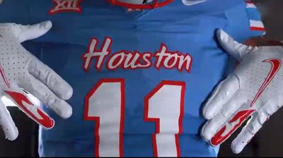 Houston Cougars Unveil Glorious Oilers-Themed Throwback Uniforms