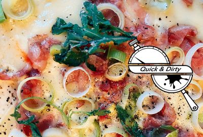 Try French pizza with an American twist
