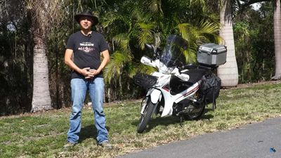 This Guy Is Traveling RTW On His Perfect ADV Bike, The Honda Wave 125i