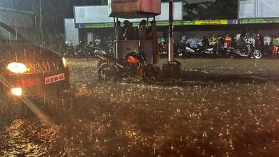 Unusually hot August ends with downpour