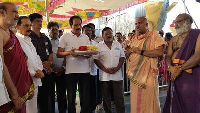 ISRO Chairman prays for success of Aditya L1 mission at Goddess Chengalamma temple in Andhra Pradesh