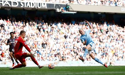 Erling Haaland hits Manchester City hat-trick but Fulham rue VAR decision