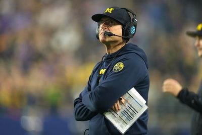 Social media reactions to Michigan’s tribute to suspended head coach Jim Harbaugh