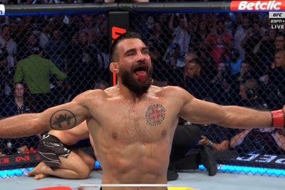 UFC Fight Night 226 video: Benoit Saint-Denis overwhelms Thiago Moises for Round 2 TKO