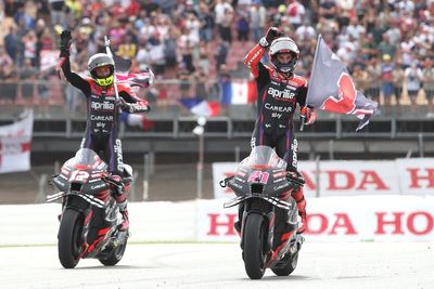 MotoGP Catalan GP: Espargaro leads historic Aprilia 1-2 after Bagnaia crash