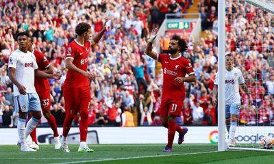 Szoboszlai and Salah fire Liverpool to dominant win against Aston Villa