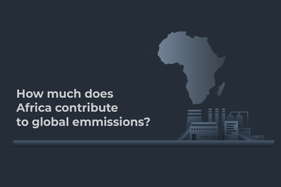 How much does Africa contribute to global carbon emissions?