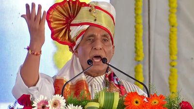 Rajnath Singh questions Congress leaders’ silence on Sanatana Dharma remarks