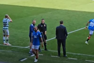 Furious moment Rangers fans turn on Michael Beale as he makes Kemar Roofe substitute