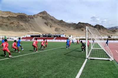 Officials use soccer to highlight climate worries in India's ecologically fragile Ladakh region