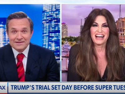 Kimberly Guilfoyle interview takes cringeworthy turn as Newsmax host calls Trump her ‘potential father-in-law’