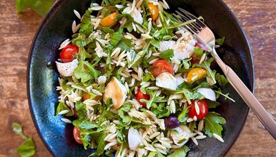 Surplus of garden tomatoes? Try them in this arugula and orzo salad