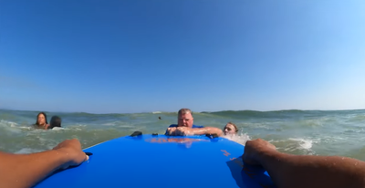 Marine veteran heroically rescues swimmer caught in rip current