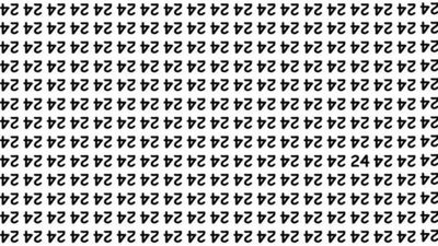 Optical illusion upside down: Only those with the sharpest eyes can spot '24'