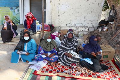 Sudanese asylum seekers sleep rough by Libya’s UNHCR office