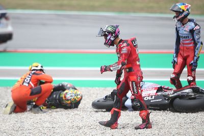 MotoGP riders split on what's to blame for Barcelona Turn 1 pile-up
