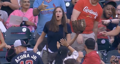 Fan at Cardinals-Braves Game Made a Beautiful Catch on a Foul Ball, and Everyone Loved It