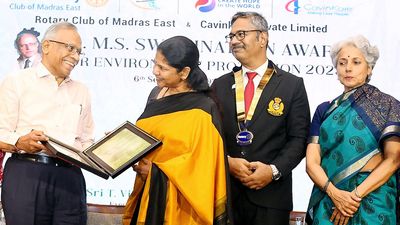 M. S. Swaminathan Award for Environment Protection presented to former IAS officer