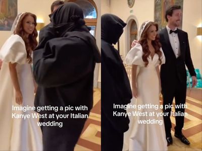 Fans think viral video shows Kanye West crashing stranger’s wedding in Italy