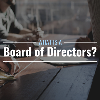 What is a board of directors & how does it work?