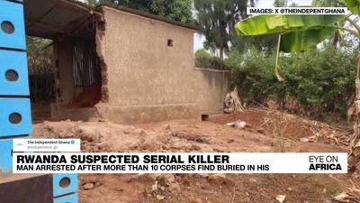 Man arrested in Rwanda after more than 10 corpses found buried in his kitchen