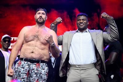 Photos: Tyson Fury vs. Francis Ngannou press conference, faceoff in London