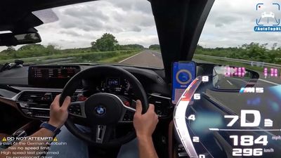 Watch BMW M5 Competition Race Down The Autobahn Like A Private Jet