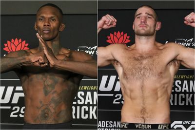 UFC 293 video: Israel Adesanya, Sean Strickland make weight for middleweight title fight
