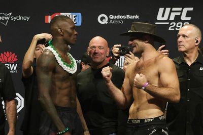 UFC 293 video: Israel Adesanya vs. Sean Strickland final faceoff at ceremonial weigh-ins