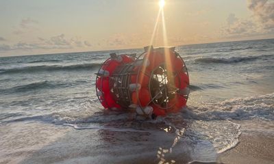 Man trying to cross Atlantic in giant ‘hamster wheel’ charged over alleged knife threat