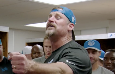 Dan Campbell’s Fired Up Locker Room Speech After Lions’ Win Was So Good