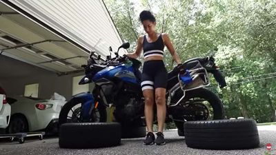 Watch One Rider Challenge Herself To Lift Her Bike 100 Times A Day