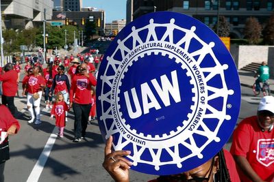 Auto union rejects wage offers from Detroit companies with strike deadline 6 days away