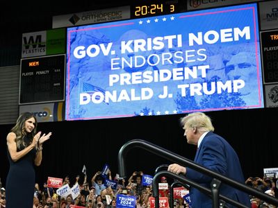 Trump visits South Dakota, picking up an endorsement from Gov. Kristi Noem