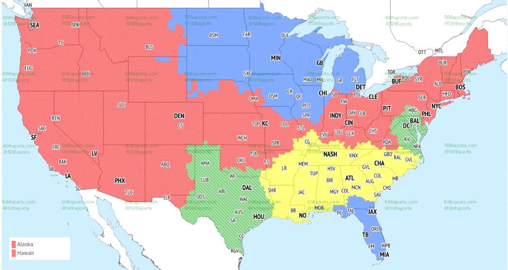 TV Broadcast Map For Ravens Vs. Texans In Week 1