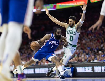 Are the Philadelphia 76ers or Boston Celtics more likely to win the Atlantic Division