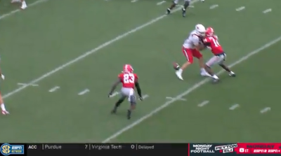 Achilles Heel: Ball State Player Unknowingly Contributes to Bizarre Georgia Interception