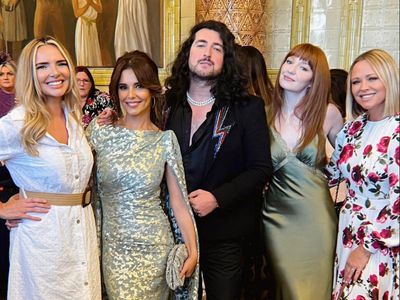 Cheryl reunites with former Girls Aloud bandmates at mutual friend’s wedding