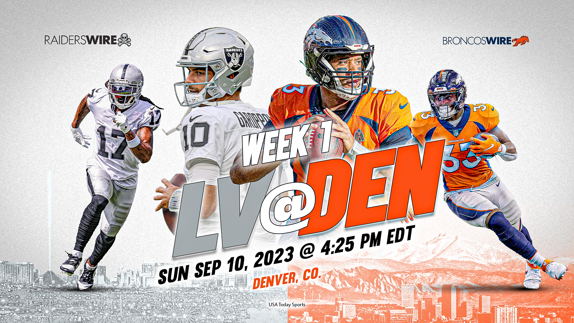 Raiders vs. Broncos how to watch: Time, date, TV, streaming for AFC West  Week 1 matchup 