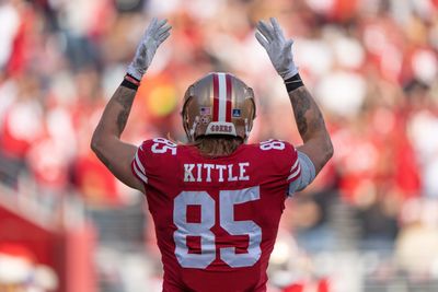 49ers inactives: TE George Kittle, CB Charvarius Ward are IN vs. Steelers