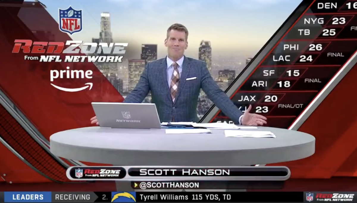 NFL RedZone's Scott Hanson poked fun at ESPN's Aaron Judge coverage